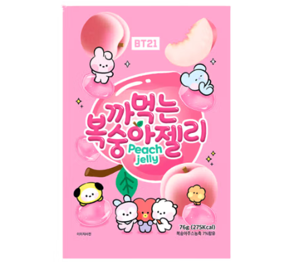 BT21 Peach Peeling Gummy 76g