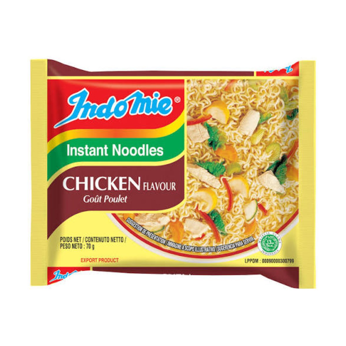 INDOMIE Instant Noodles Chicken Gout Poulet 70g