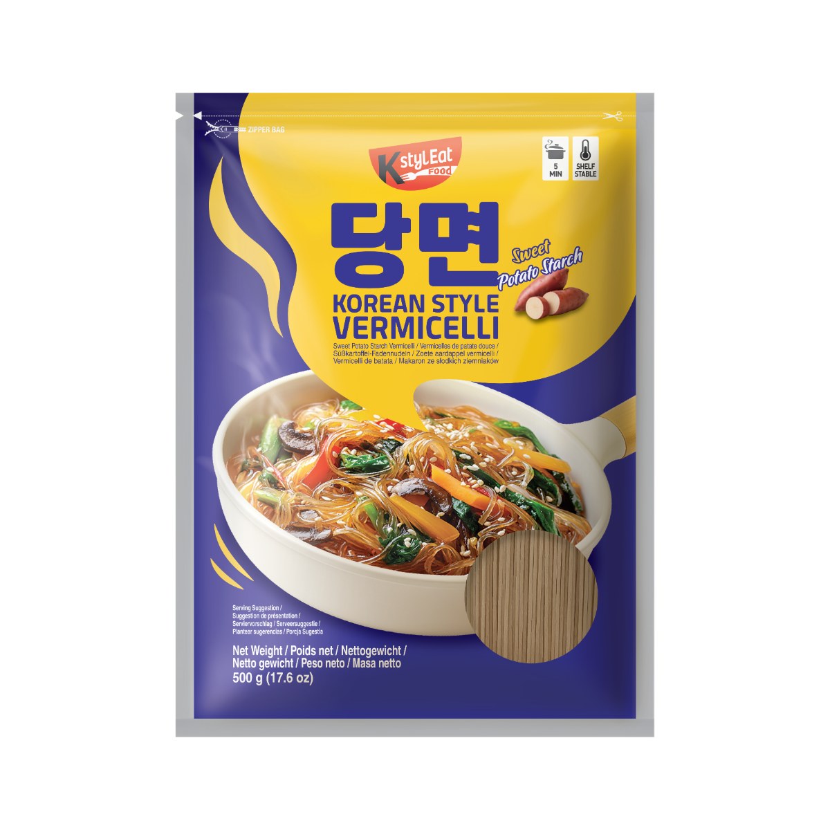 K STYLEAT Sweet Potato Starch Vermicelli 500g