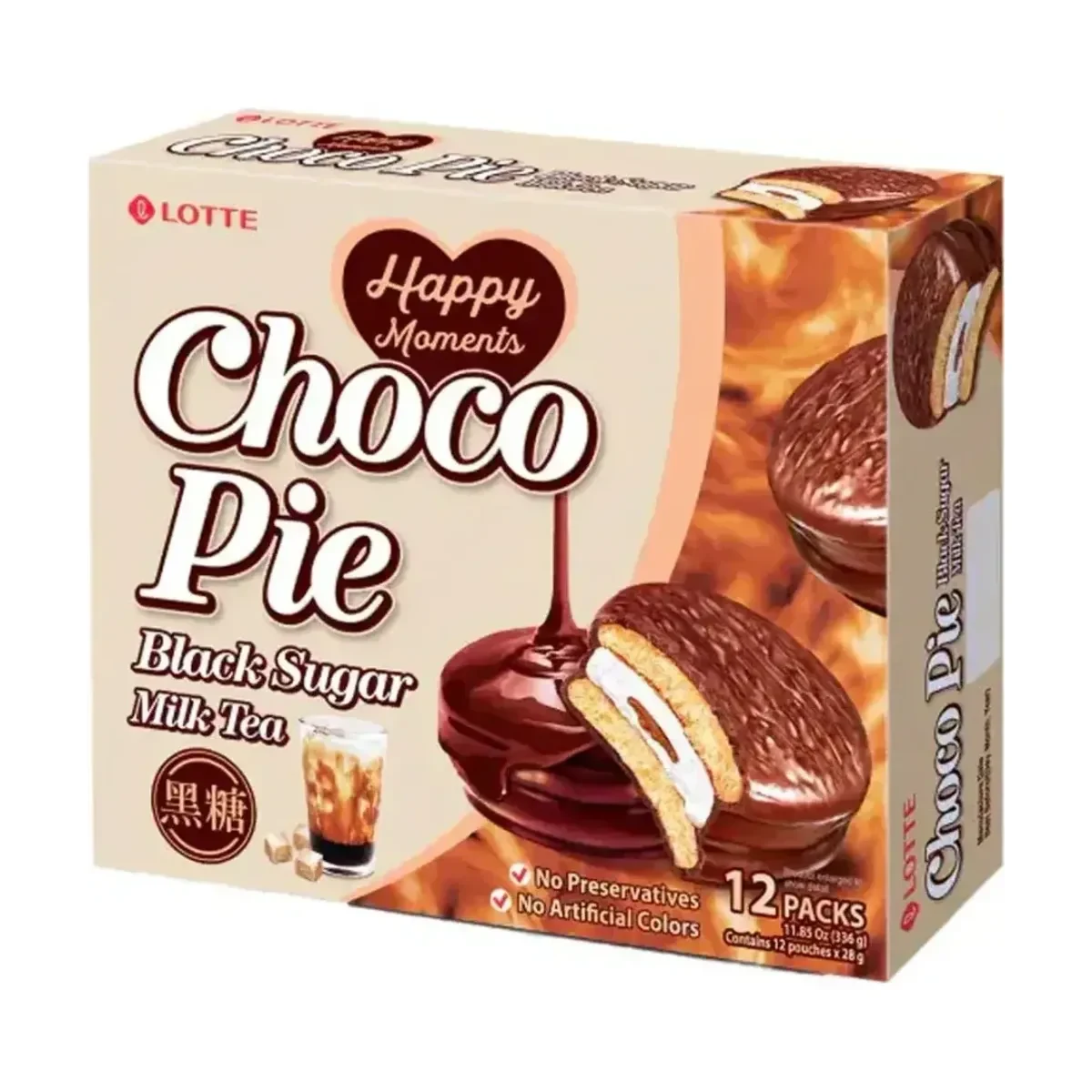 LOTTE Choco Pie Black Sugar 336g