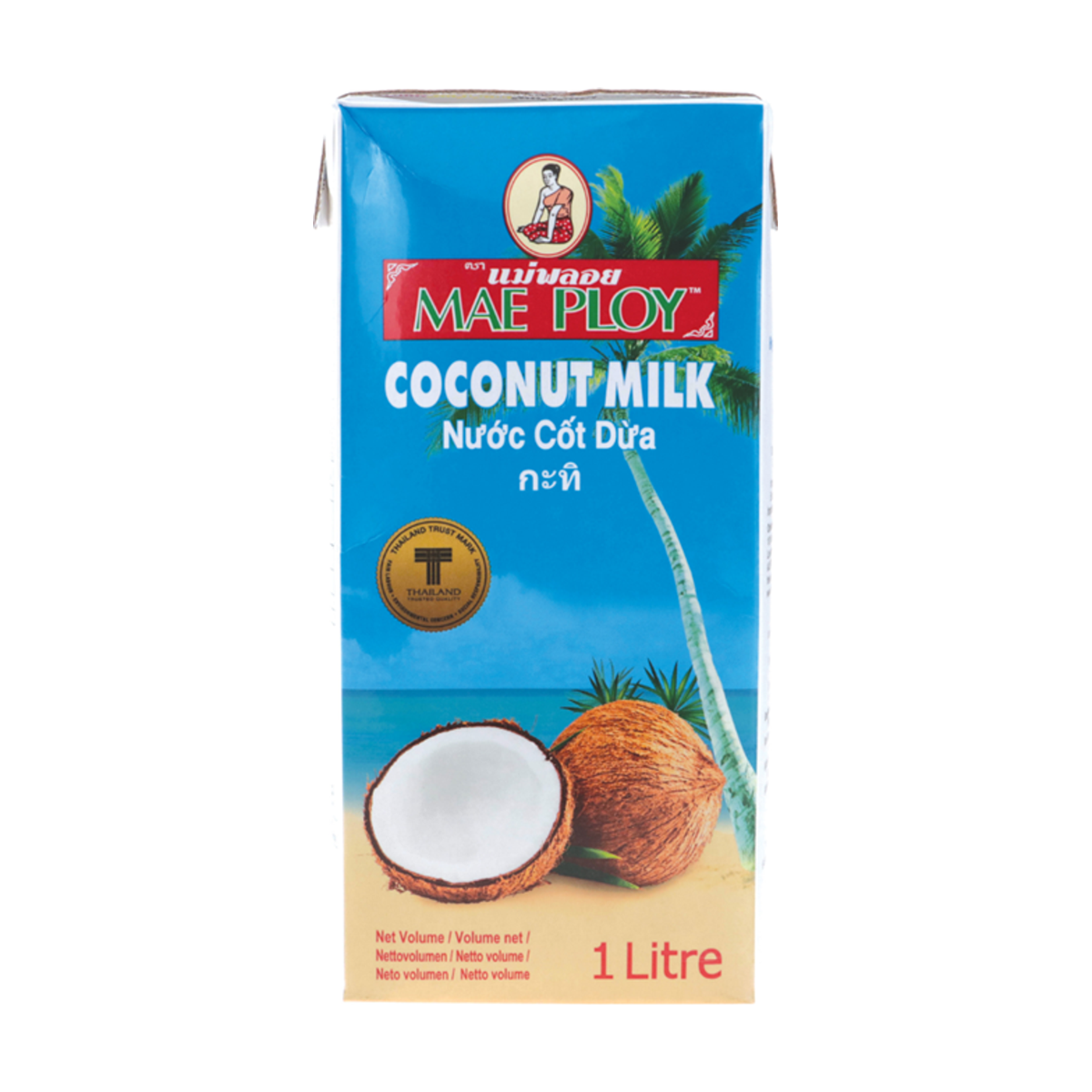 MAE PLOY Blue Coconut Milk UHT 1000ml
