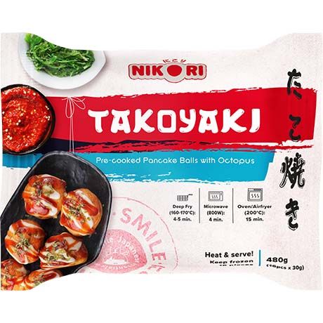 NIKORI Pancake Balls with Octopus (Takoyaki) 480g