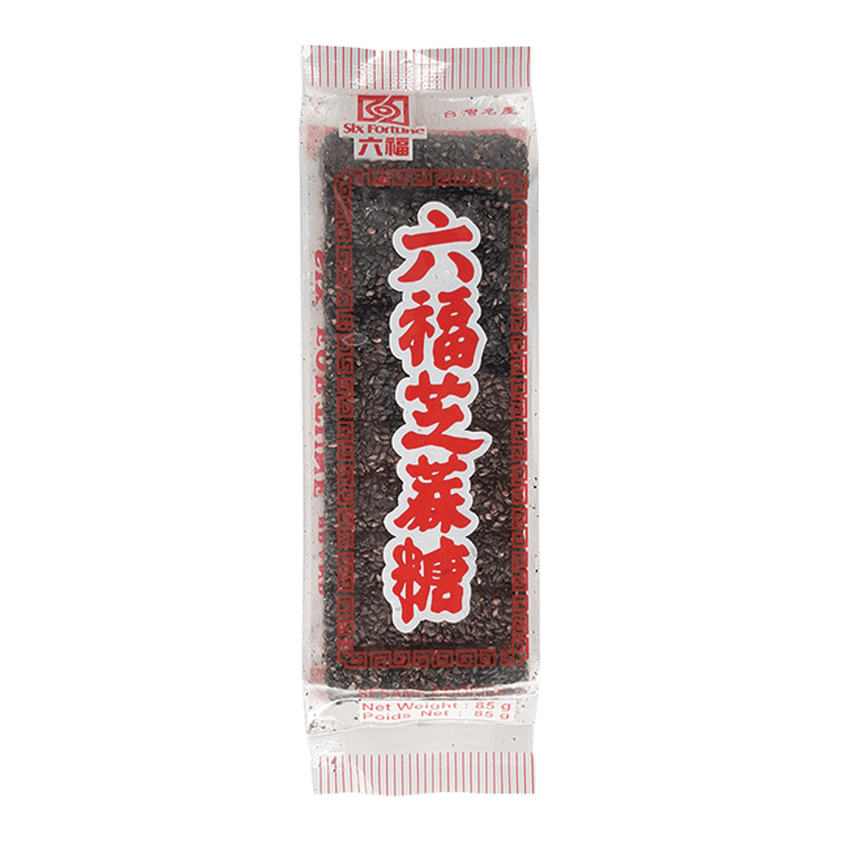 SIX FORTUNE Black Sesame Cookies 85g